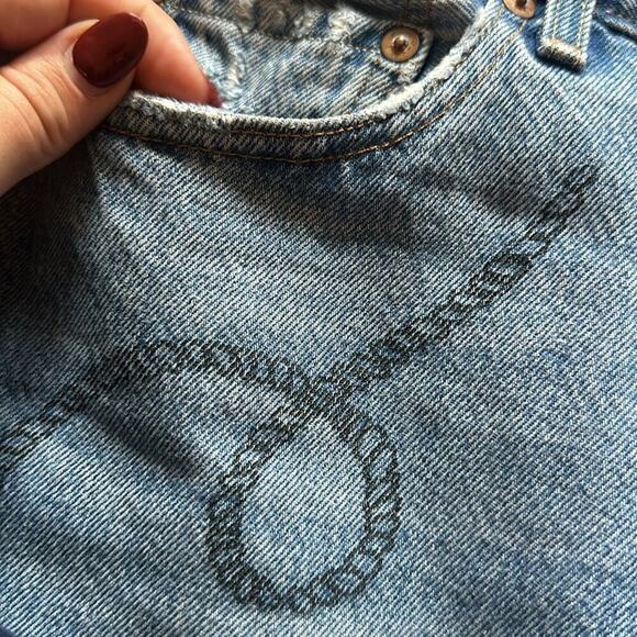 Levi 501 Womens Rope Design Urban Outfitters 26x28 Size 26 - Picture 7 of 12